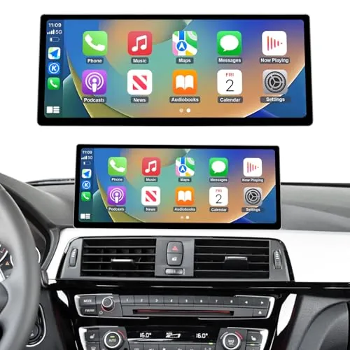 Road Top 12,3" Radio de Coche Carplay para BMW Serie 3/4 con EVO 2017-2019