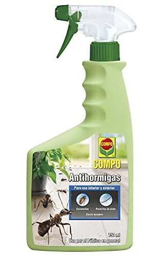 COMPO Antihormigas Pistola, Envase pulverizador, Apto para Uso doméstico, Hogar y jardín, Efecto Duradero, 750 ml