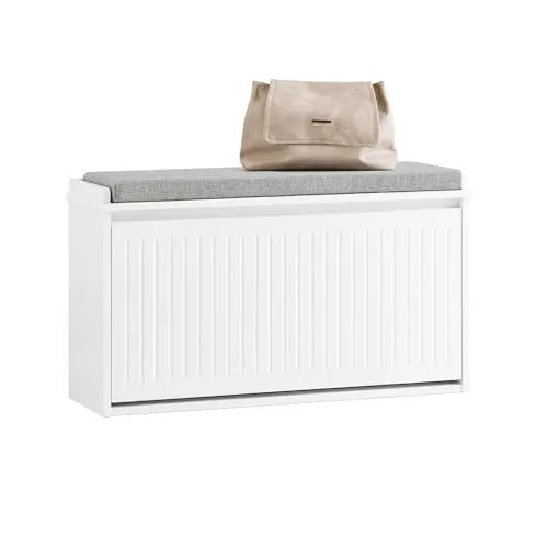 SoBuy Banco Zapatero con Asiento 80x26x45cm para Recibidor