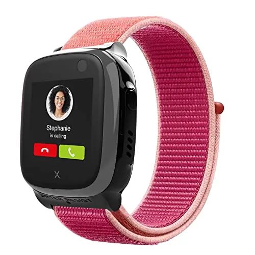 Snyeest Correa Compatible con Xplora X5 /XGO 2/XGO 3, orrea de Reloj Deportivo de Nailon de Repuesto Ajustable y Transpirable para Niños y Niñas Compatible con Xplora X5 Play/XGO2/XGO3, Rojo Pome