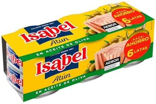 Isabel Atún en aceite de oliva, pack 6 x 65gr