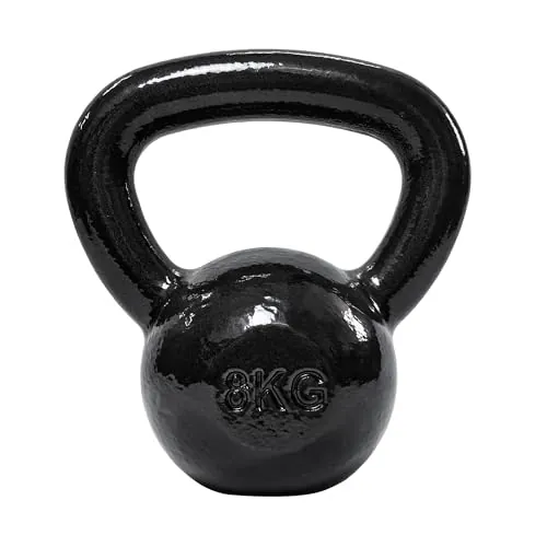 Amazon Basics Pesa rusa de hierro fundido, 8 kg, Negro