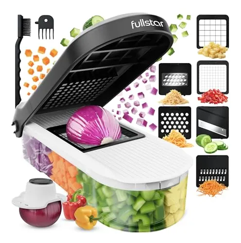 Fullstar Pro Core - Cortador de Verdura y Mandolina de Cocina - 6 Cuchillas