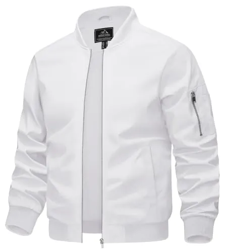 KEFITEVD Chaqueta Hombre Casual Béisbol Cremallera Bolsillos Funcionales
