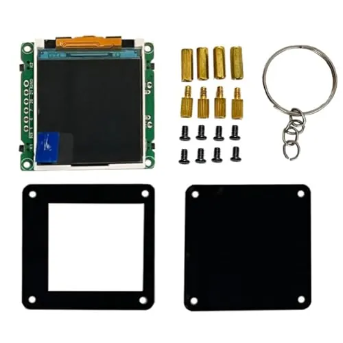 Koolenry Mini TV Portátil Esp32 C3 de Escritorio con Pantalla LCD de 1,44 Pulgadas, ST7735, Estación Meteorológica, Regalo