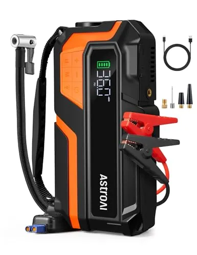 AstroAI Arrancador de Baterias de Coche de 8000 A con compresor de 150 PSI