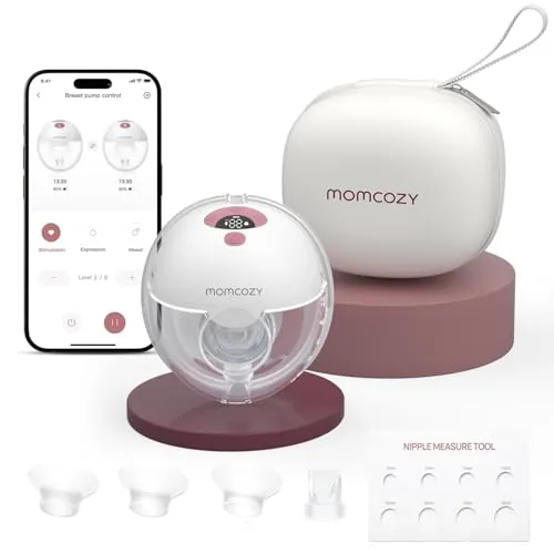 Momcozy M5 Smart Sacaleches Eléctrico Manos Libres con App, Portátil