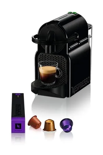 Nespresso De'Longhi Inissia EN80.B - Cafetera monodosis de cápsulas Nespresso, 19 bares, apagado automático, color negro
