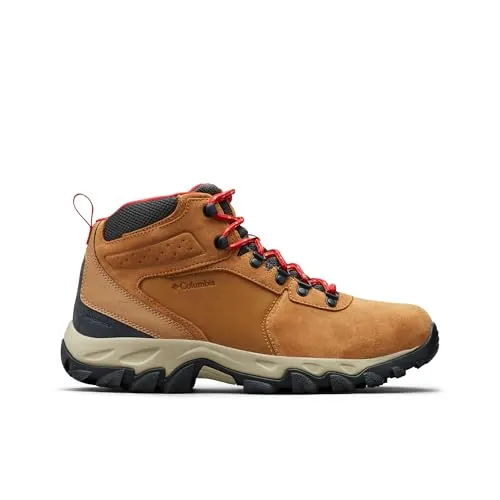 Columbia Newton Ridge Plus 2 Suede WP, Botas De Senderismo, Hombre, Rojo (Elk/Mountain Red 2024), 45 EU