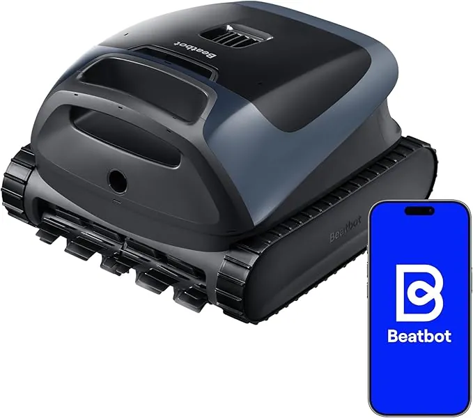 (2026 Nuevo)Beatbot Sora 30 Robot Piscina limpiafondos y Paredes, Plataformas y línea de flotación, 25700 LPH, Posicionamiento Superficie, 5l residuos,Controll App,Piscinas enterradas y elevadas, azul