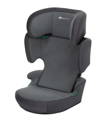 Bebeconfort RoadSafe i-Size Silla Coche, 100–150cm, Tinted Graphite | Asiento Elevador con Respaldo, 3.5–12 Años, Plegable y Ligero, Instalación con Cinturón, 14 Posiciones del Reposacabezas