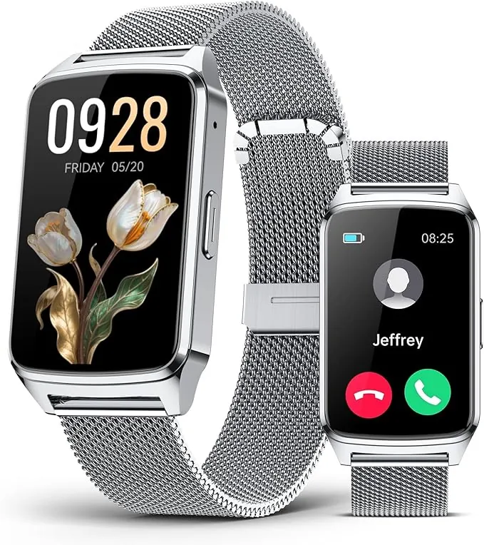 Reloj de seguimiento de fitness para mujeres y hombres, contador de pasos compatible con iPhone Android, IP68, impermeable, rastreador de actividad 110+, podómetro deportivo con monitor de