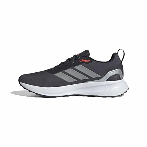 adidas Hombre RUNFALCON 5 TR Running Shoes, Core Black/Silver Metallic/Carbon, 44 EU