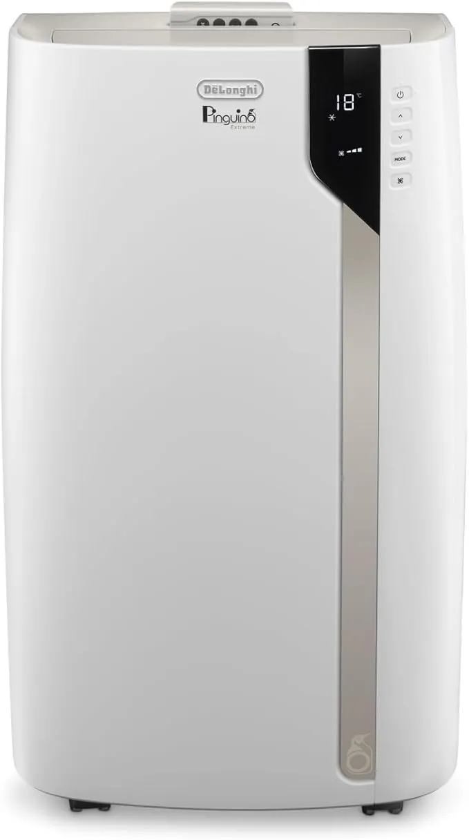 De'Longhi Pinguino PAC EX93 Extreme Aire Acondicionado Portátil Silencioso con Tecnología Arctic Whisper Extreme, 9.400 BTU/h, 2.5 kW, hasta 85 m³, Clase A+