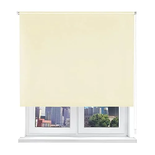 HOME MERCURY- Estor Opaco Enrollable Blackout, (100x180cm, Beige)