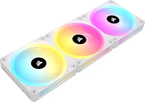 CORSAIR iCUE LINK QX120 RGB 120mm Ventilador - Paquete Triple - Blanco