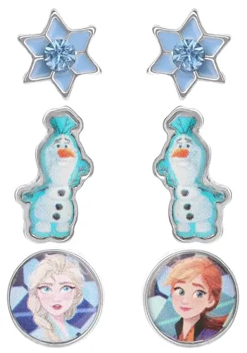 Disney Frozen SH00602RL.PH - Juego de pendientes, talla única, Metal, Sin piedra preciosa