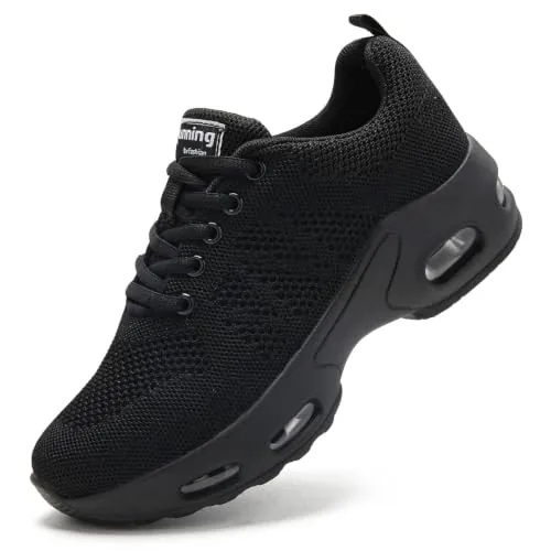Myztra Zapatillas Deportivas Mujer Running Confort Todo Negro 41 EU