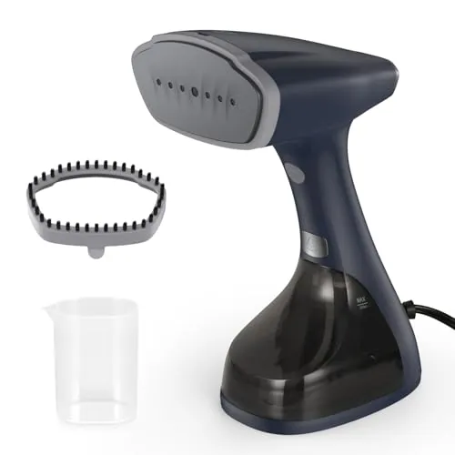 BEAUTURAL Plancha Vertical Vapor Plegable para Ropa | Potencia 1800W, 2 Ajustes Vapor, Gran Depósito 260 ML, Protección Agua Baja, Apagado Automático, para Viaje y Uso Doméstico