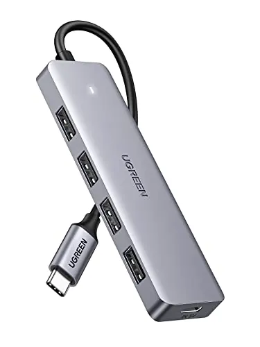 UGREEN Hub USB C 3.0 Multipuerto USB Ultra Delgado 4 Puertos (15cm)