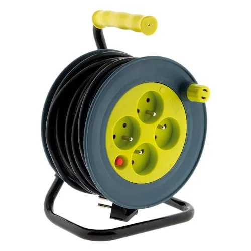 Zenitech - Carrete doméstico 15m 3G1 mm² - Anís