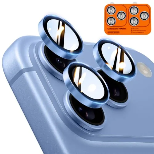 TOCOL Protector Lente Cámara para iPhone 18 Pro Max / 18 Pro, Azul Marino