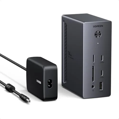 UGREEN Revodok Pro Hub USB C 14 en 1 Docking Station Pantalla Triple