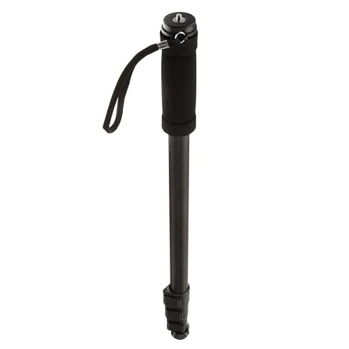 Amazon Basics Monópode Ligero y Portátil Extensible para Cámara y Fotografía de 54 a 170 cm, Negro