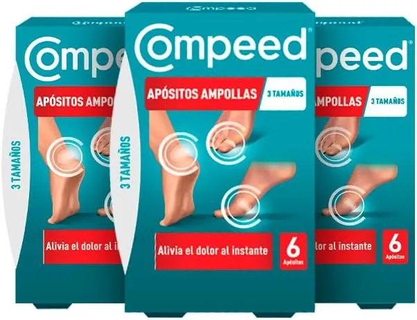 COMPEED Ampollas Surtido, Apósitos Hidrocoloides Contra Rozaduras, Pack 3 x 6 uds.