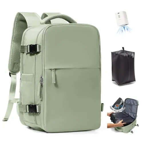 SZLX Mochila al Vacio con Bomba Mochilas Viaje Cabina Avion 40x30x20 Ryanair Vueling Wizzair Equipaje de Mano 40x20x25 Bolsas de Viaje Mujer Maletas 45x36x20 Easyjet Mochila Portátil con USB Hombre
