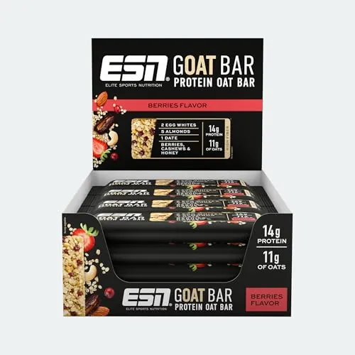 ESN GOAT Bar, Berries, 12 x 55g