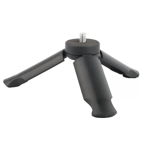 Mini Trípode con Tornillo de 1/4", Camara Mini Trípode Antideslizante Trípodes Portátil Trípodes de Mesa para dji Pocket 3 Osmo GoPro Smooth 4 DSLR Estabilizador de Cardán