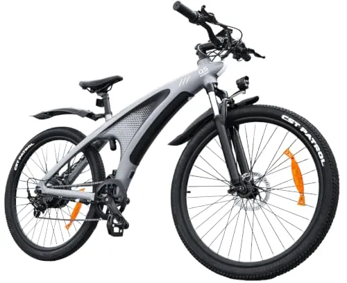 HX Q5 Shark Bicicleta Eléctrica Adulto de Montaña, 27.5" Bicicleta Eléctrica Urbana, Motor 85 NM,13-20 Ah, Autonomía 40-220 km, Suspensión Ajustable y Frenos de Disco Hidráulicos Ebike