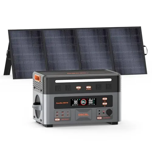 PowerMax 3600PE Estacion de Energia Portatil 3600W con Panel Solar de 400W