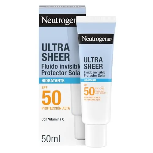 Neutrogena Ultra Sheer Solar Fluido Invisible Hidratante SPF 50, 50 ml