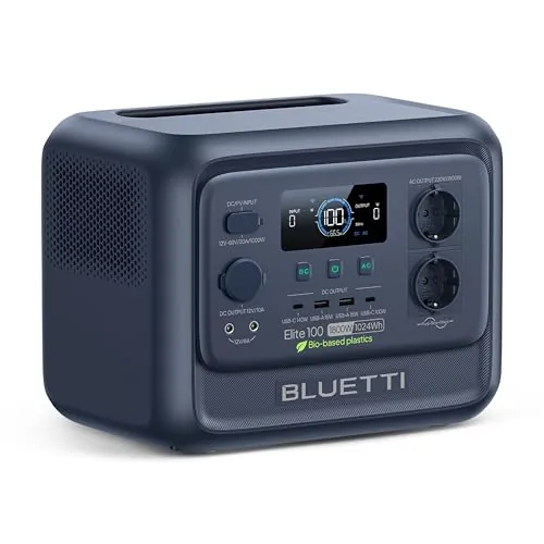 BLUETTI Elite 100 V2 Estación de Energía Portátil 1024Wh Generador Solar