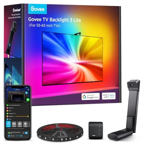 Govee TV Backlight 3 Lite, 3,6m para TVs 55-65 pulgadas
