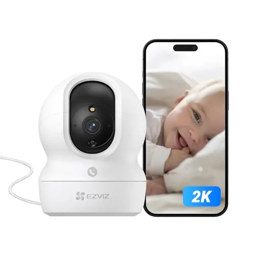 EZVIZ 2K Camara Vigilancia WiFi Interior con Seguimiento Automático, Cámara IP Domicilio WiFi 360° para Bebe con Visión Nocturna Color, Detección Humana, Llamada Bidireccional, Soporta 512GB, CP1 3MP