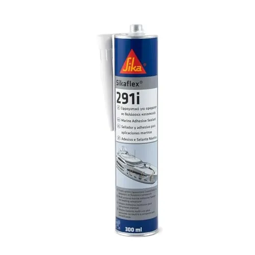 SIKA - Sellador y adhesivo marino - Sikaflex 291i - Blanco -Sellador de poliuretano multiusos usado para aplicaciones marinas - Interior - Se puede pintar - 300ml