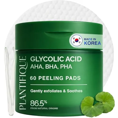 PLANTIFIQUE Almohadillas Exfoliante Facial Coreano | Peeling Facial (x60)