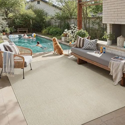 PureCozy Alfombra Exterior 160x230cm Taupe Lavable
