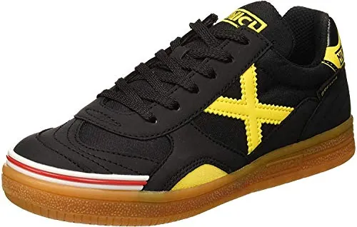 Munich Gresca Kid's, Zapatillas de deporte Unisex niños, Nero Negro Amarillo 02, 38 EU