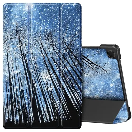 EasyAcc Funda Compatible con Samsung Galaxy Tab A11+ Plus/ A9+ 11 Pulgadas 2025 (SM-X236B/SM-X230)– Ultra Slim PU Protectora Carcasa con Función de Soporte función Atril, árbol Estrella