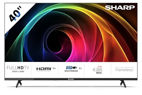 Sharp 40-Inch Full HD LED TV, HDMI x3, USB x2 – 40HA1305E – (HA Series)