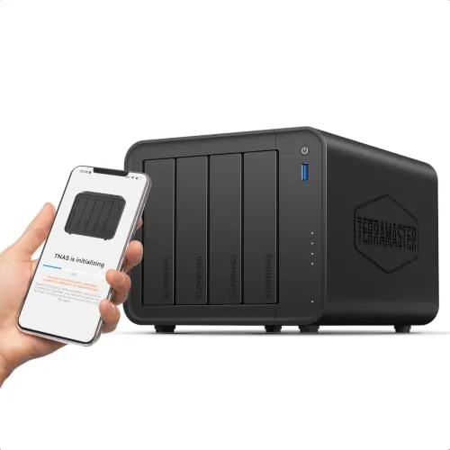 TERRAMASTER F4-425 NAS 4 bahías Intel x86 Quad-Core 4GB RAM (sin Discos)