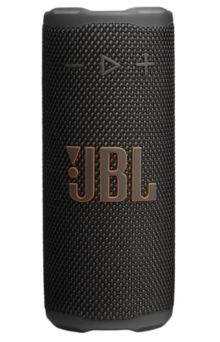 JBL Grip, Altavoz Bluetooth Compacto, Sonido JBL Pro, AI Sound Boost, Resistencia al Agua IP68, luz Ambiental, autonomía de 14 h, conexión Multi-Altavoz Auracast, aplicación JBL Portable, Negro