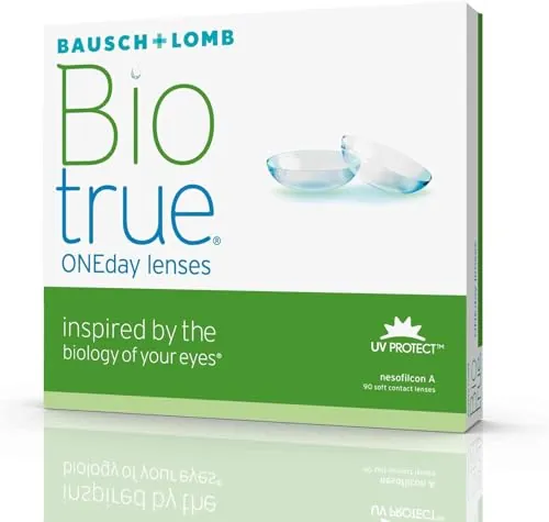 Biotrue ONEday BAUSCH + LOMB lentillas diarias esféricas, 90 unidades / 8.6 BC / 14.20 DIA / -03,75