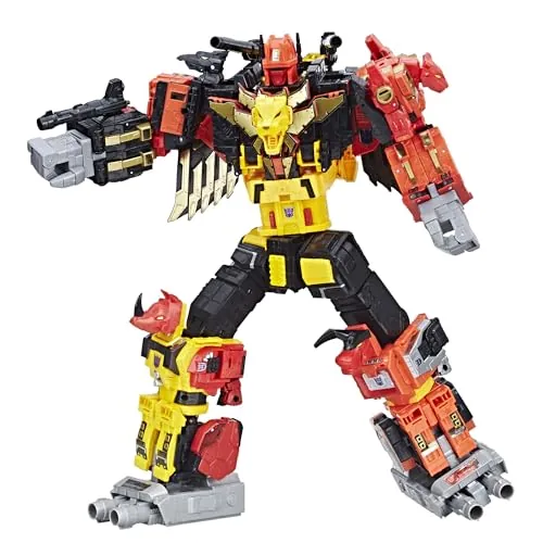 Transformers Power of The Primes, Predaking Combiner Titan Class, Set de Figuras de acción