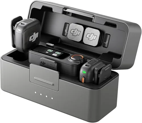 DJI Mic 3 (2 TX + 1 RX + Estuche de Carga), micrófono inalámbrico