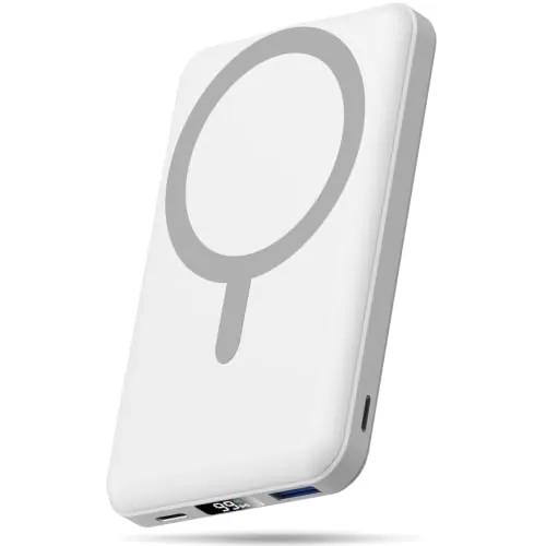AOGUERBE Power Bank 10000mAh para MagSafe, Bateria Externa Carga Rapida
